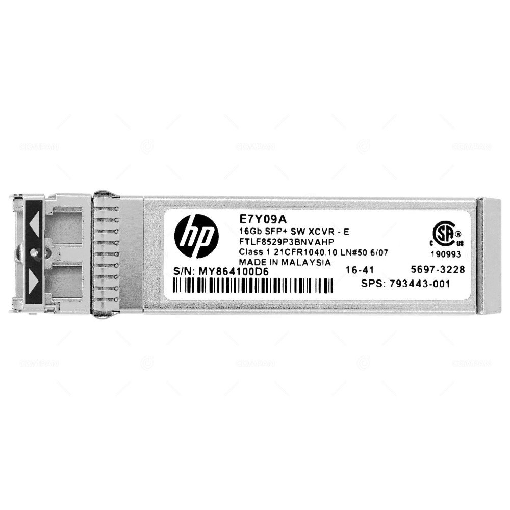 E7Y09A HP OPTICAL TRANSCEIVER 16GB S-WAVE XCVR-E SFP+ 793443-001, FTLF8529P3BNVAHP,